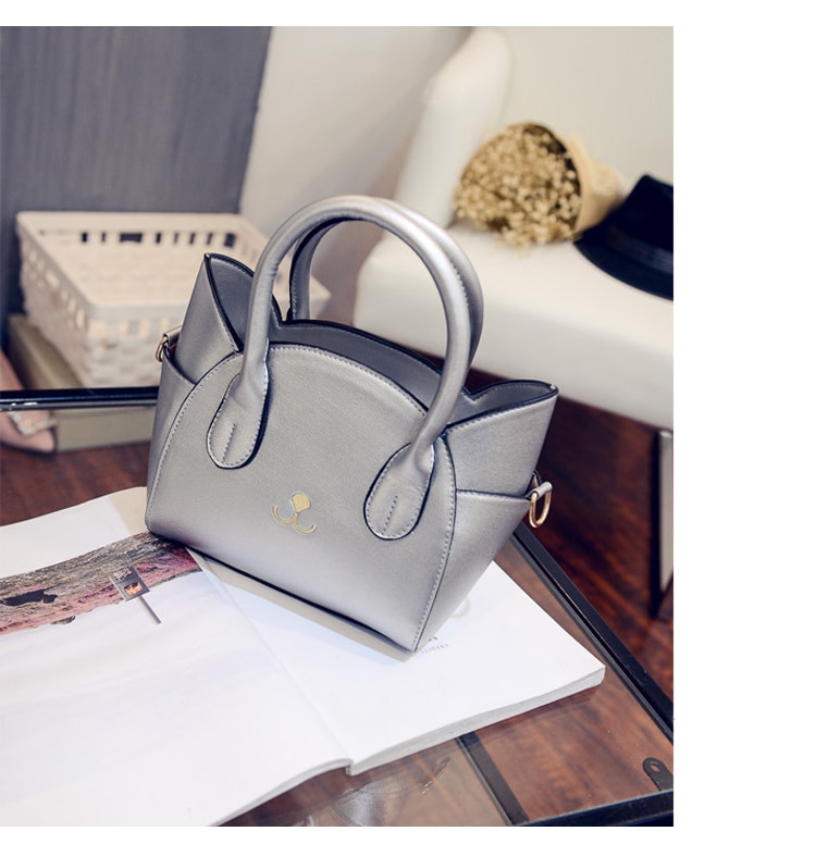 Cartoon Cat Shaped Top-Handle Bag