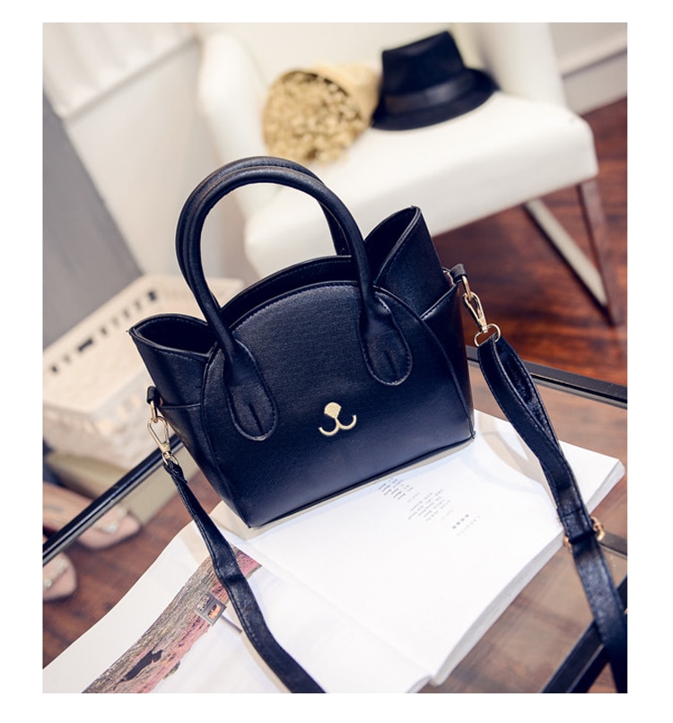 Cartoon Cat Shaped Top-Handle Bag