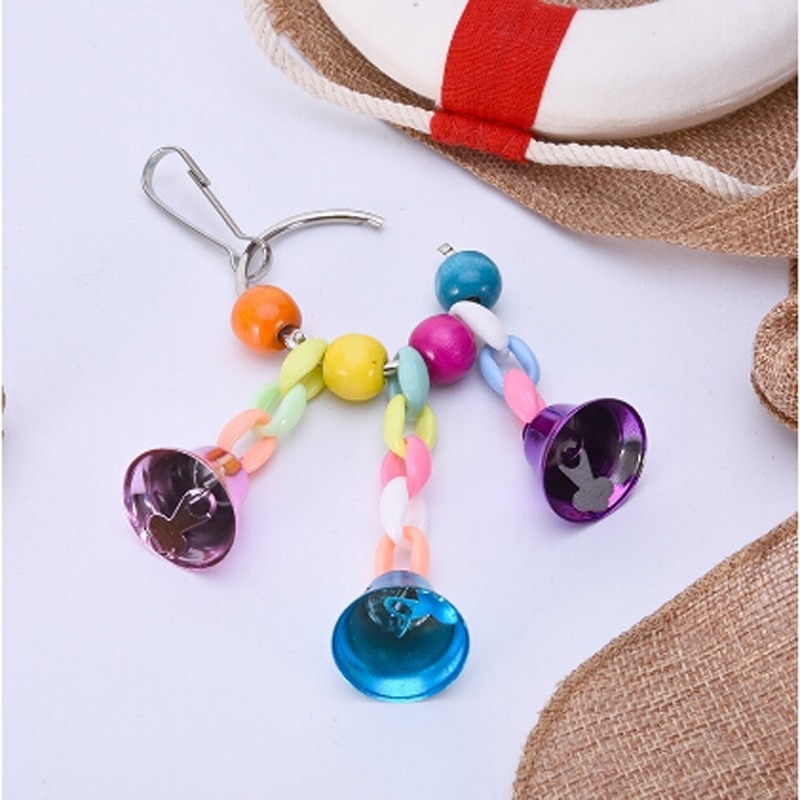 Beaded Bells Bird Toy