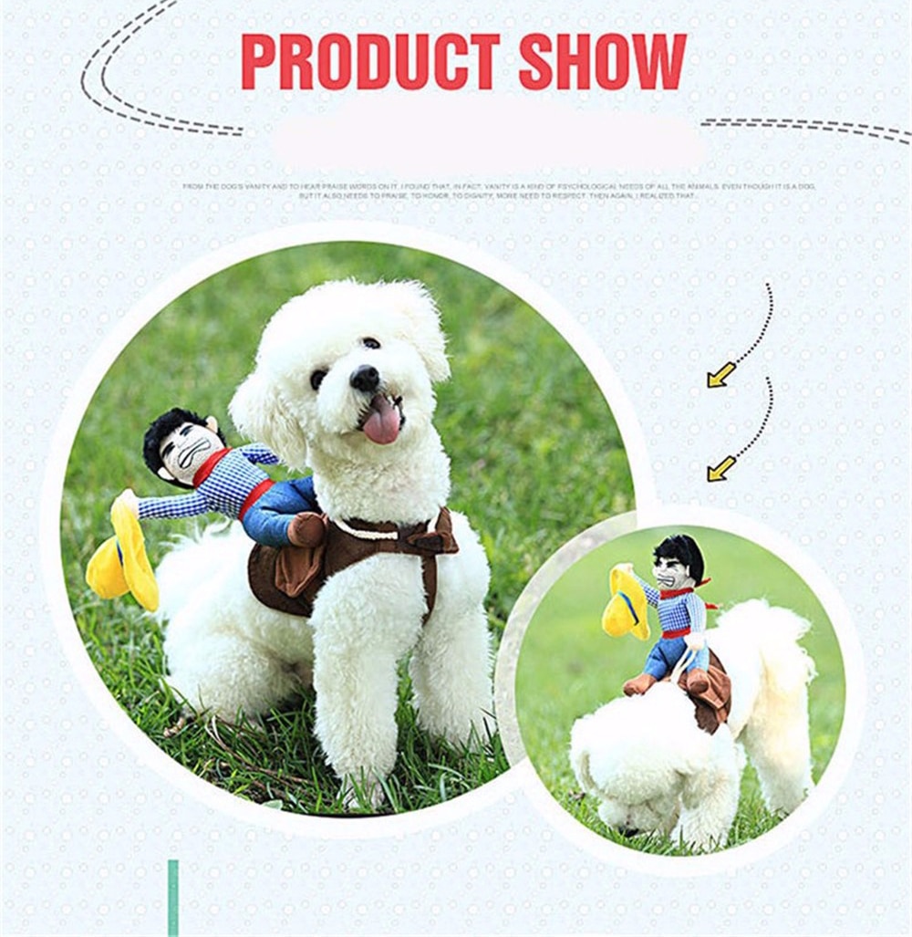 Funny Cowboy Dog Costume