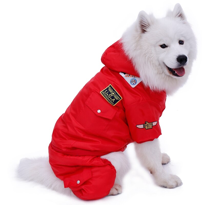 Warm Military Style Jacket for Dogs