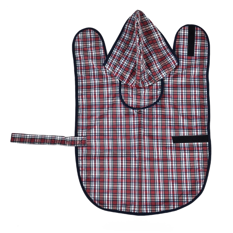 Reflective Plaid Dog Raincoat