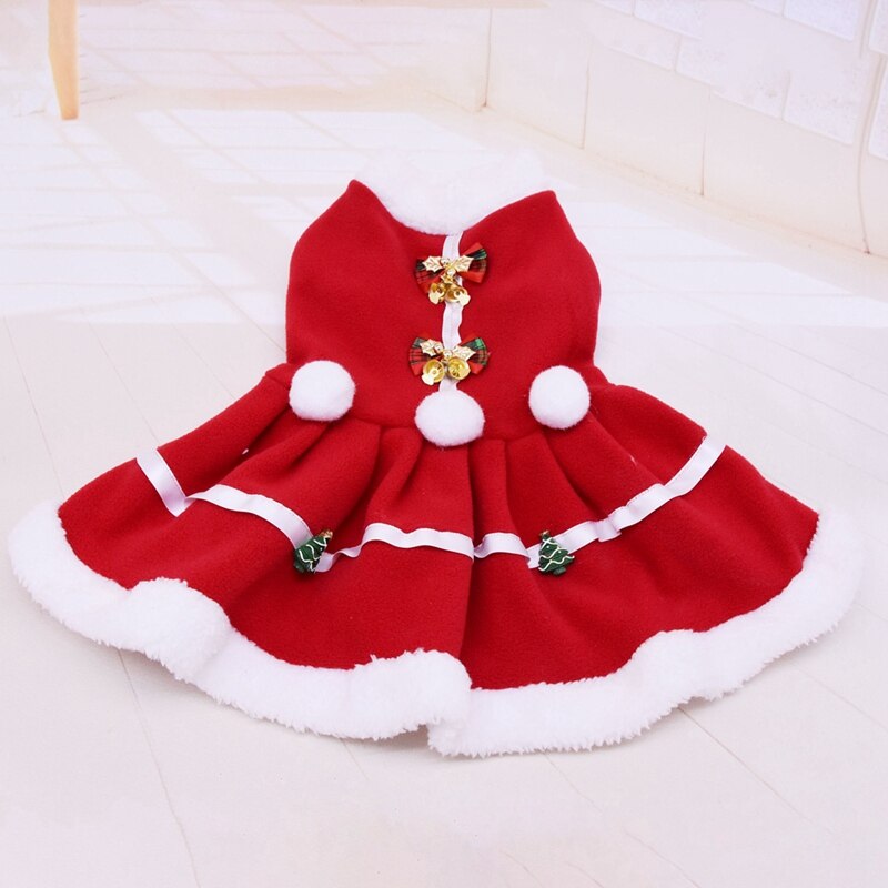 Christmas Red Dress for Dogs