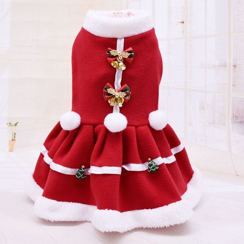 Christmas Red Dress for Dogs