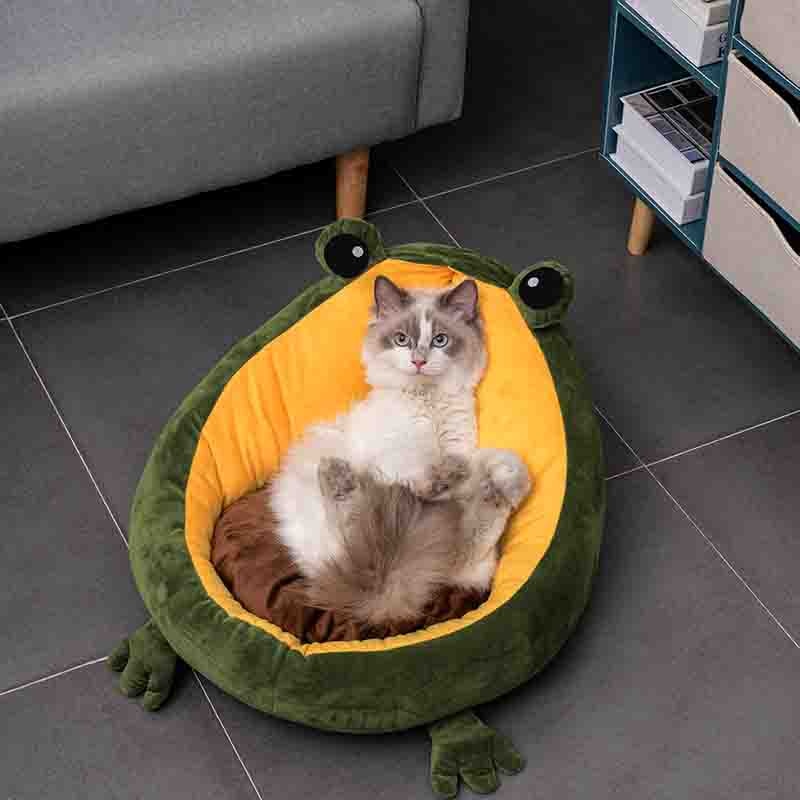 Frog Shaped Cats Bed