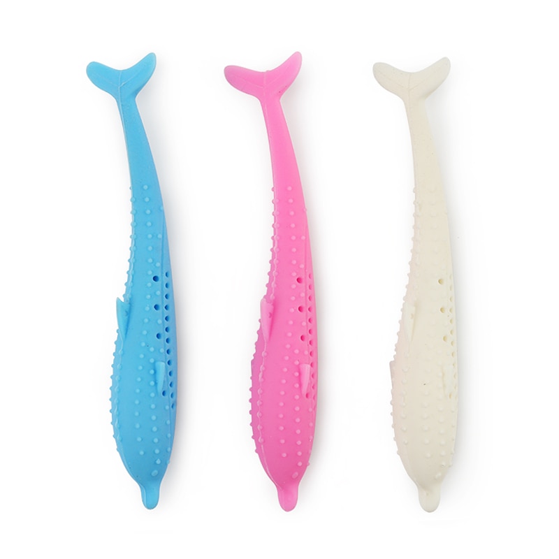 Soft Silicone Catnip Fish Toy