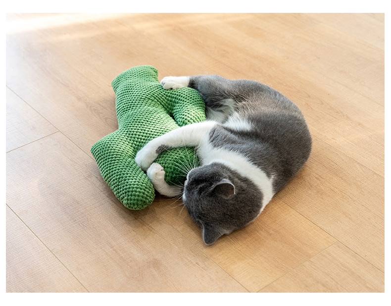 Cactus Catnip Cat Plush Toy