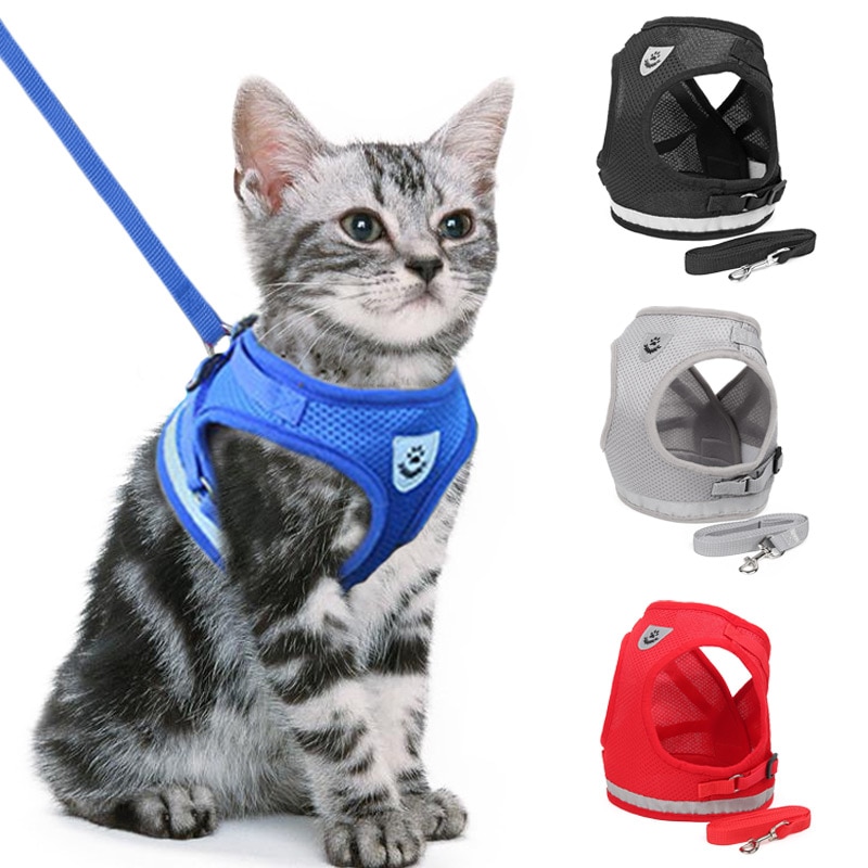 Adjustable Cat Harness with Leash Adjustable Cat Harness with Leash