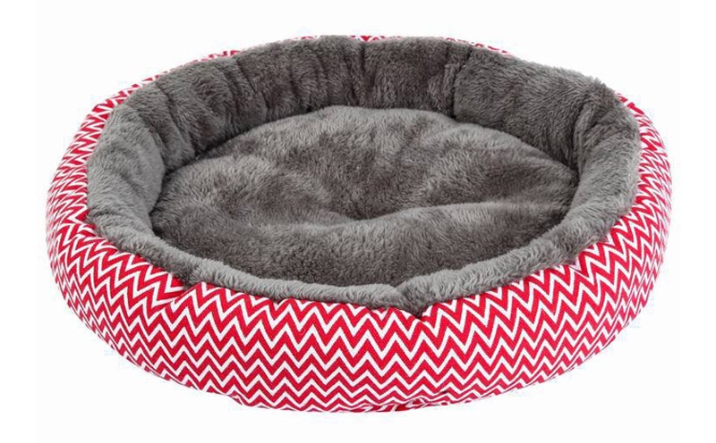 Zig Zag Print Dog Bed