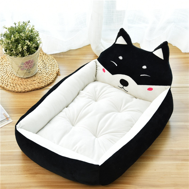 Cartoon Soft Dogs Bed