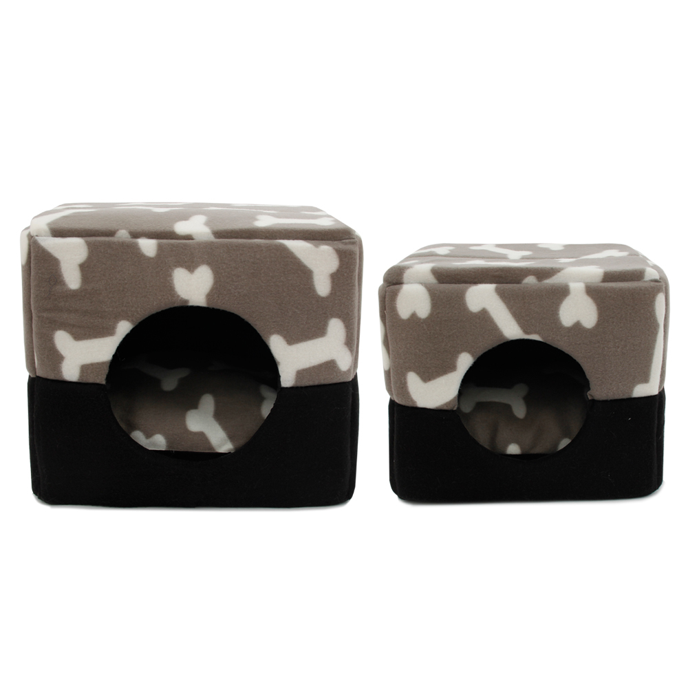 Dog Bed with Bones Print Dog Bed with Bones Print