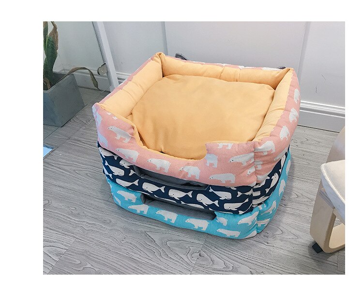 Cozy Warm Breathable Removable Dog House Bed