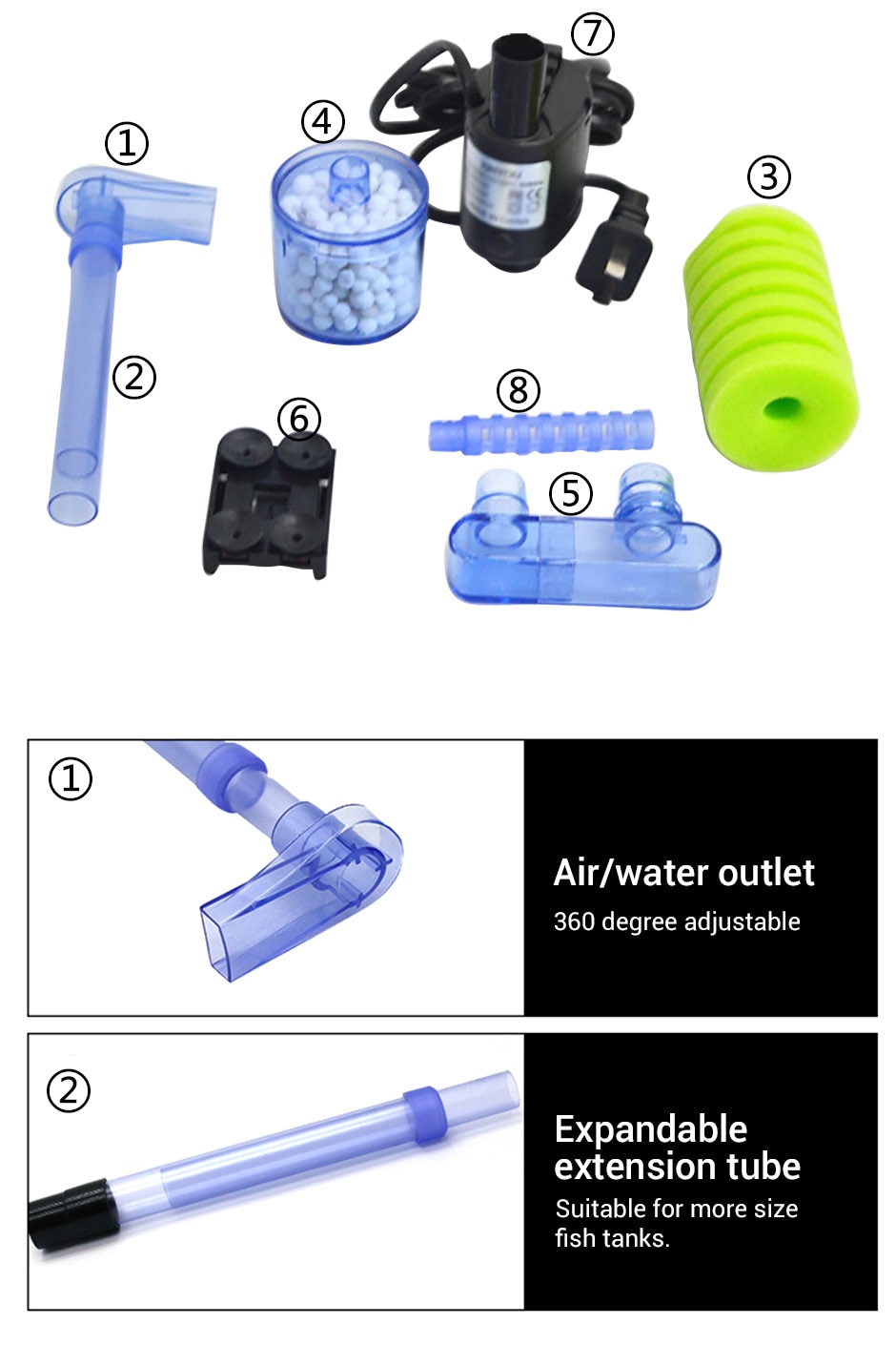 Ceramic Filter with Submersible Water Pump