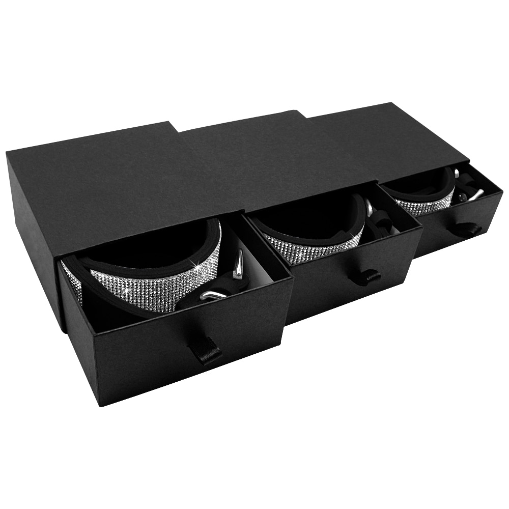 Luxury Rhinestone Leather Pets Collar