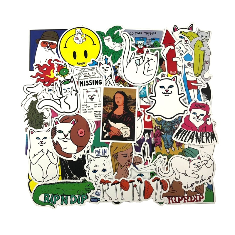 Cat Themed Stickers for Skateboard