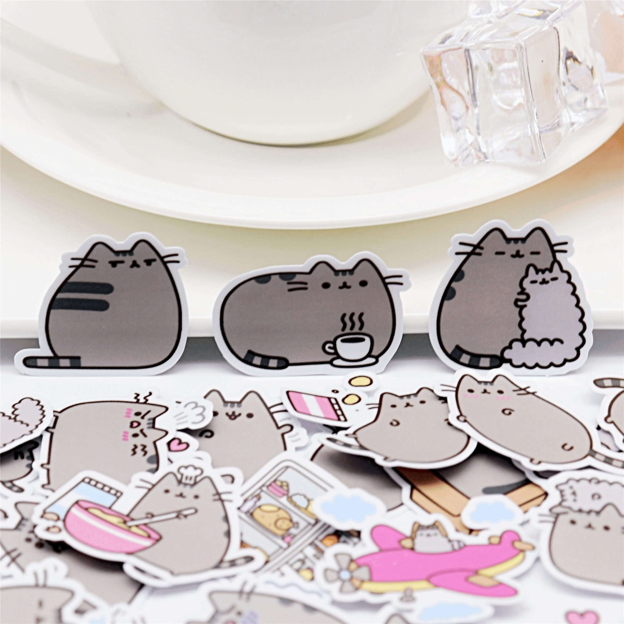 Fat Cat Decorative Stickers