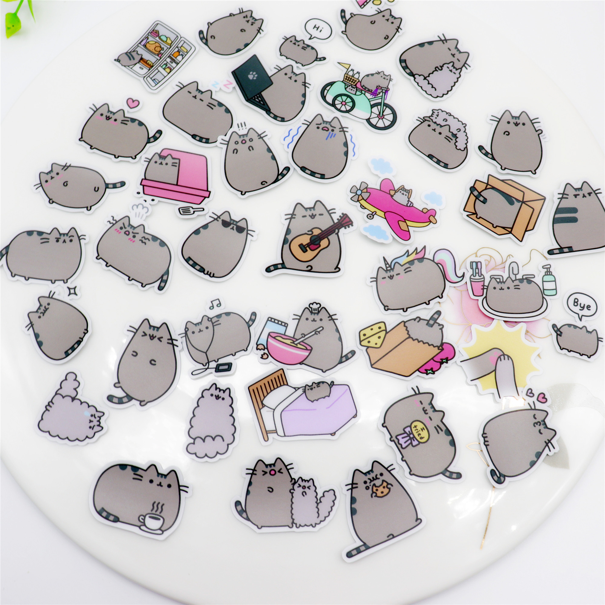 Fat Cat Decorative Stickers