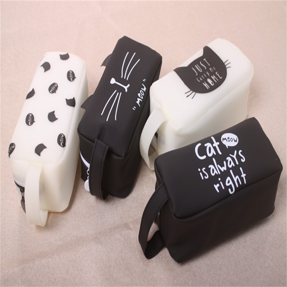 Cute Cat Patterned Pencil Case