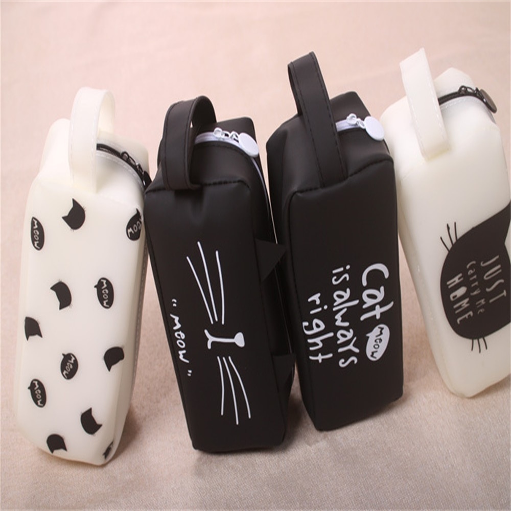 Cute Cat Patterned Pencil Case