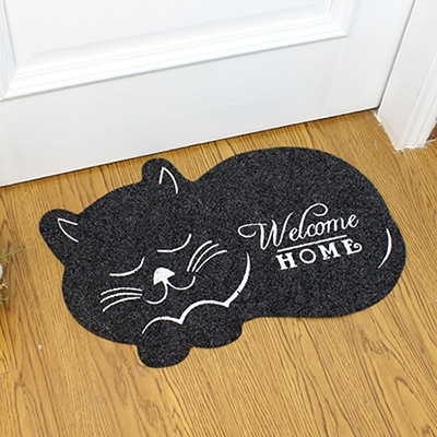 Cat Shaped Door Mat