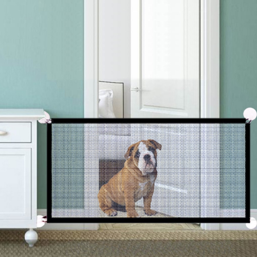 Portable Folding Mesh Pet Gate
