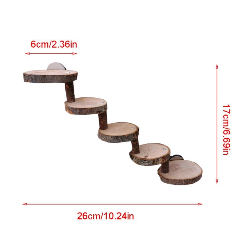 Wooden Ladder Toy for Small Pets