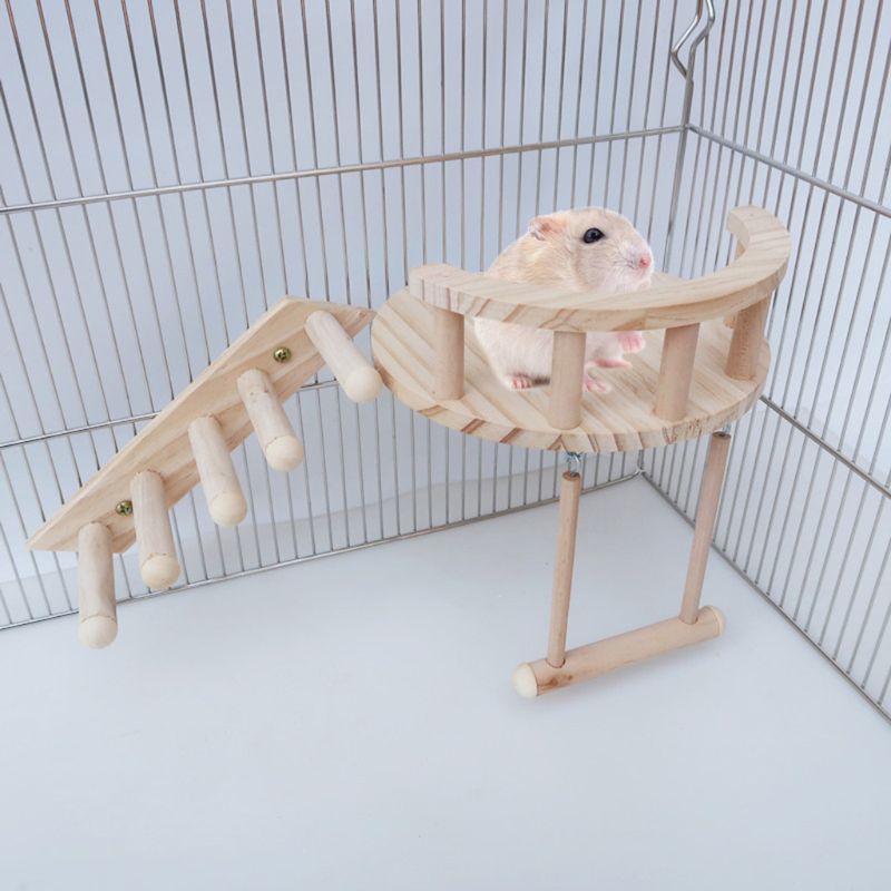 Wooden Climbing Toy for Small Pets