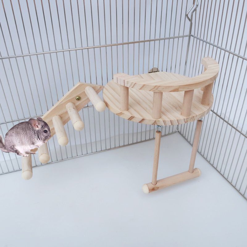 Wooden Climbing Toy for Small Pets