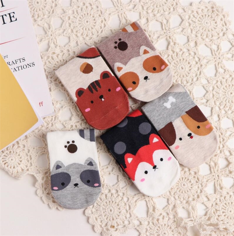 Cute Pets Socks 5 Pairs Set