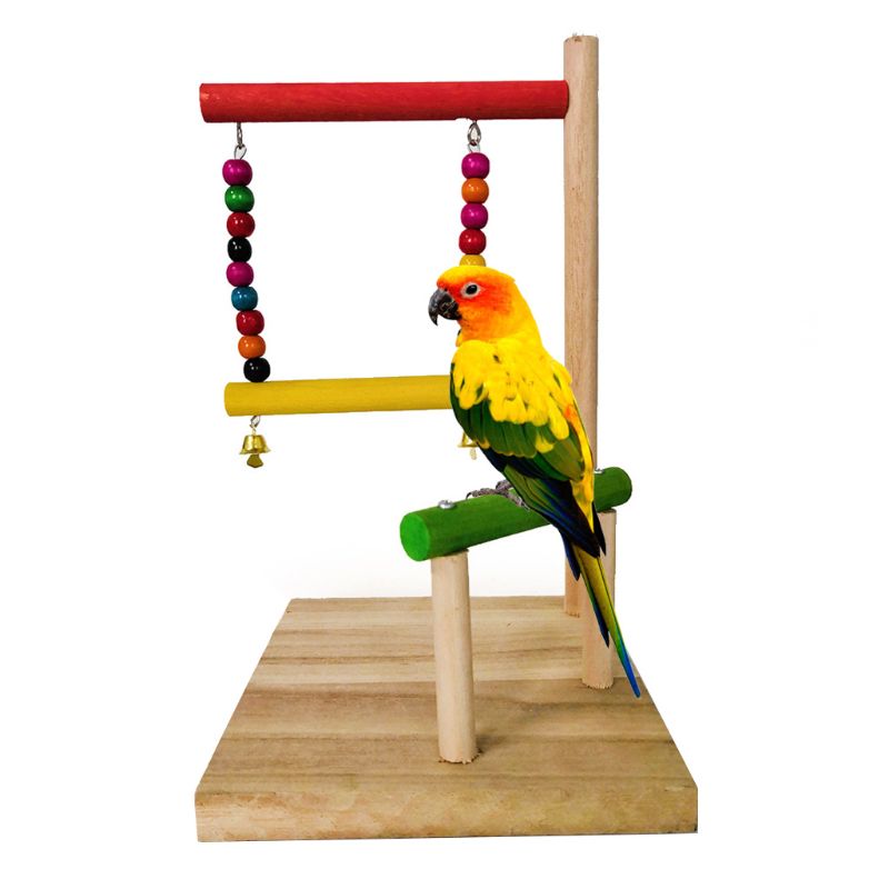 Bird's Multifunction Wooden Perch