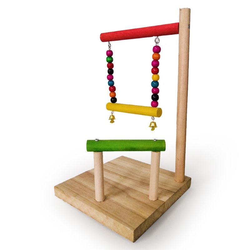 Bird's Multifunction Wooden Perch